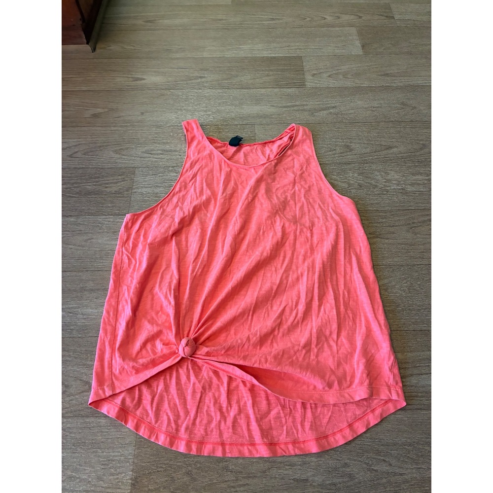 Wild Fable Neon Pink Front Knot Racerback Tank Top XXL Womens Summer Activewear